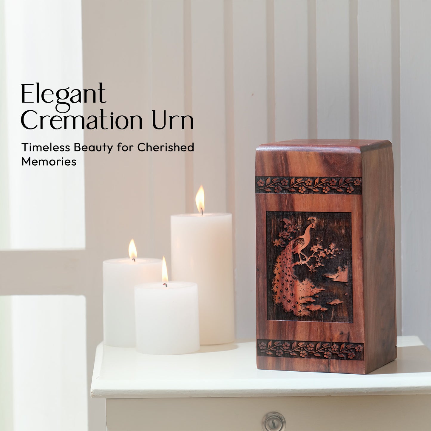 Tree of Life Urn Size 10 Inch 10”(H) x 5.5”(W) x 5.5”(L)