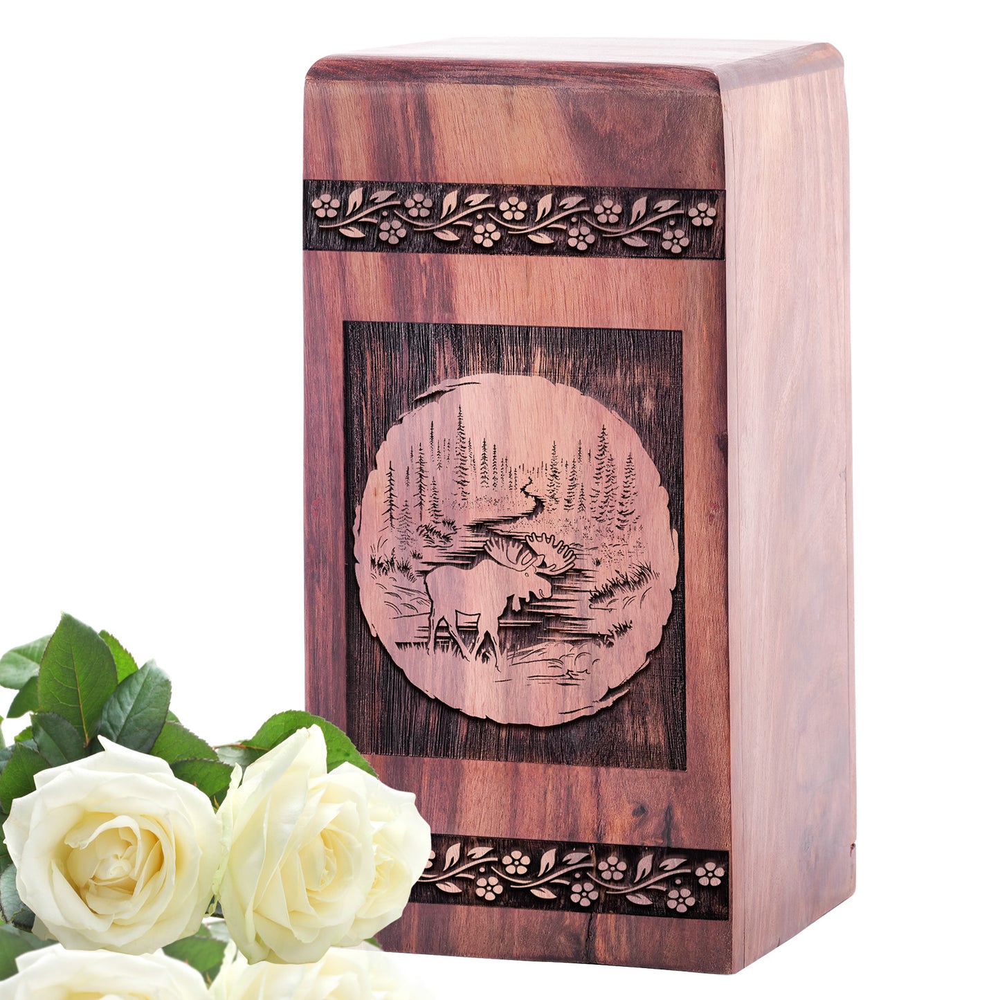 moose walking Urn Size 5 Inch 5”(H) x 3”(W) x 3”(L)