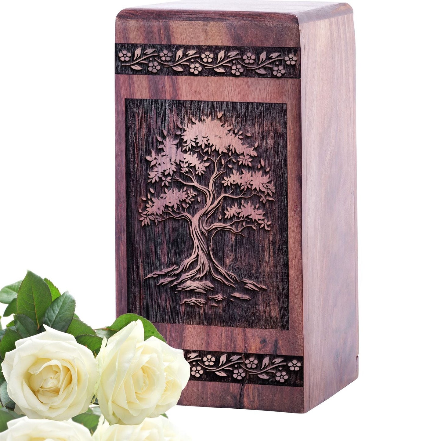 Mini Handmade Wooden Cremation Urn for Memorial Ashes