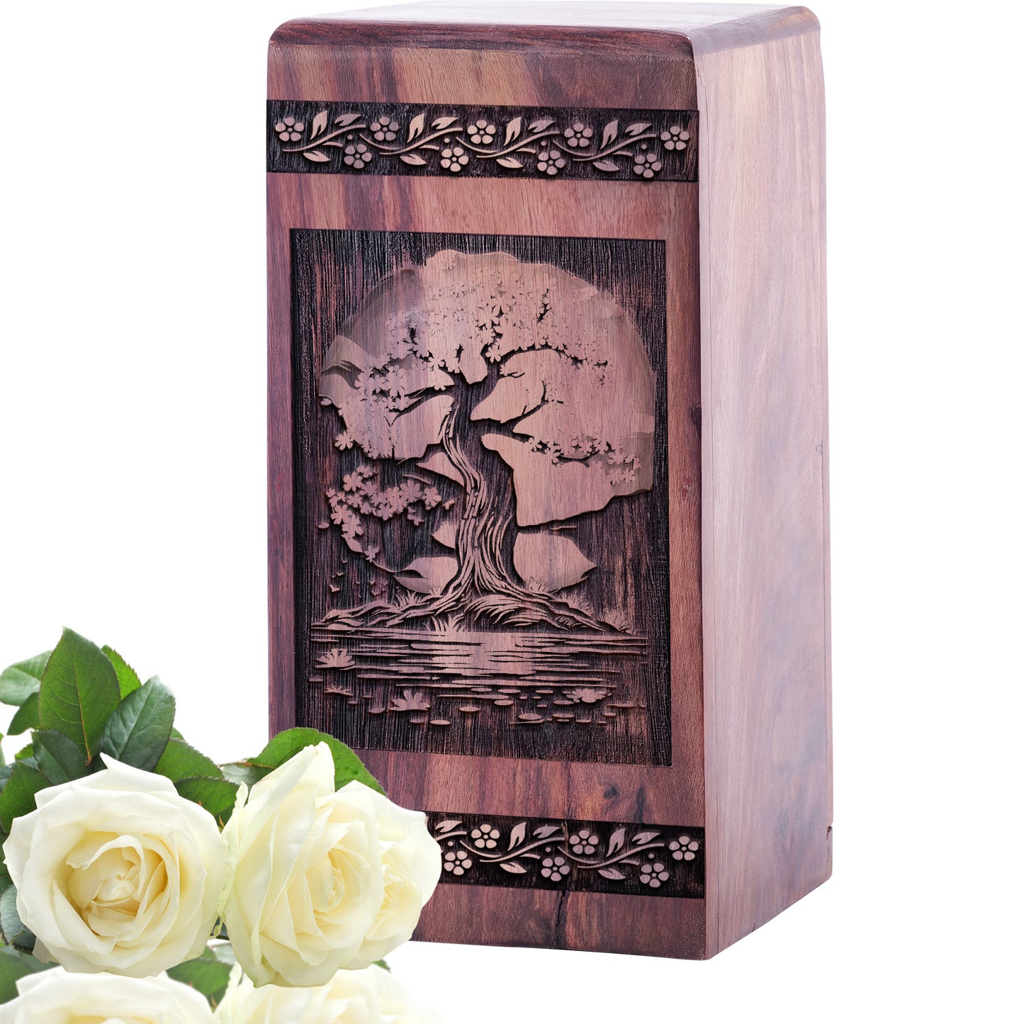 maple tree Urn Size 5 Inch 5”(H) x 3”(W) x 3”(L)