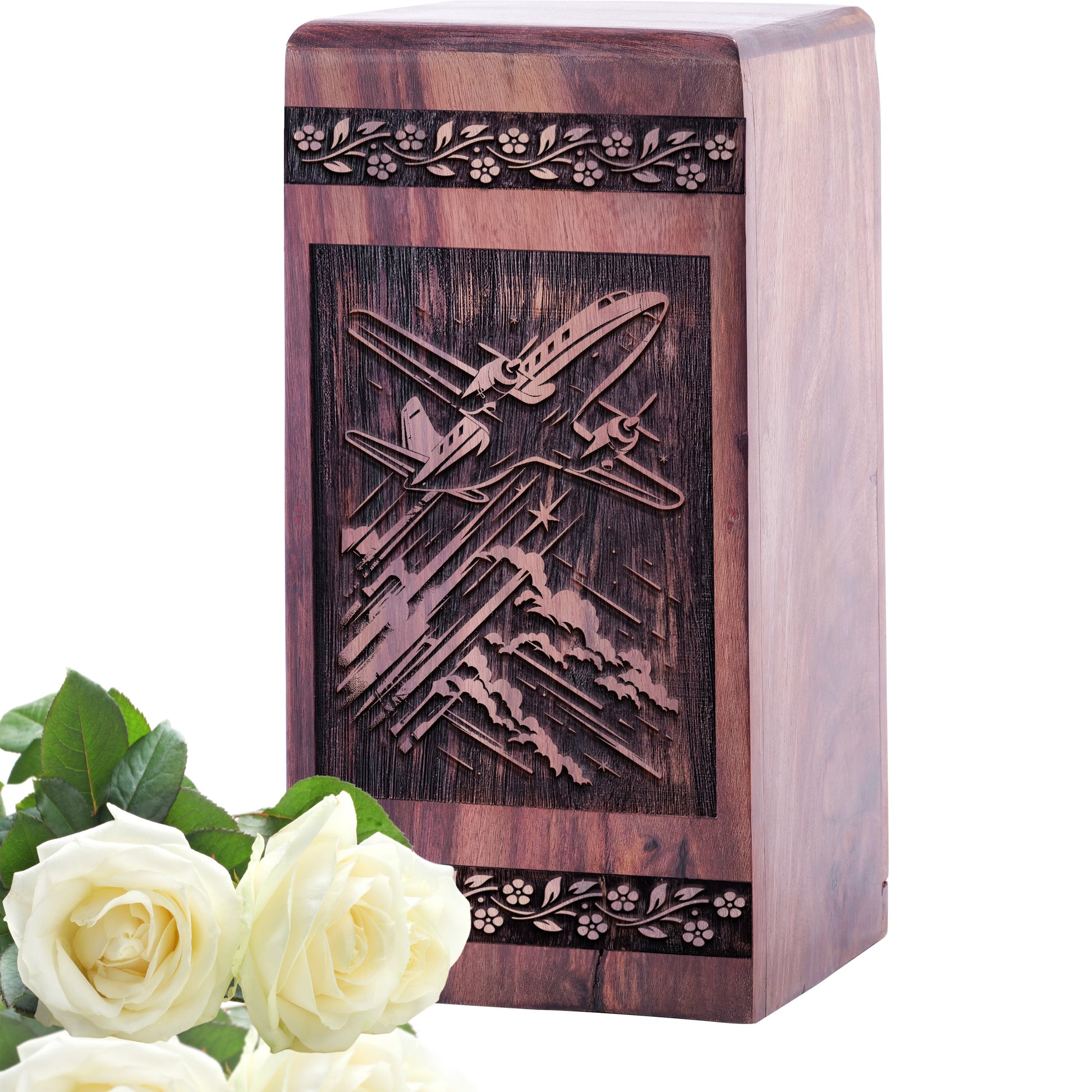 airplane Urn Size 5 Inch 5”(H) x 3”(W) x 3”(L)