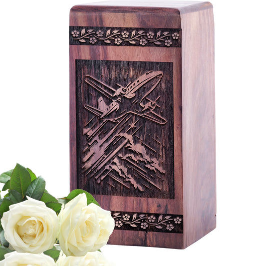 airplane Urn Size 5 Inch 5”(H) x 3”(W) x 3”(L)