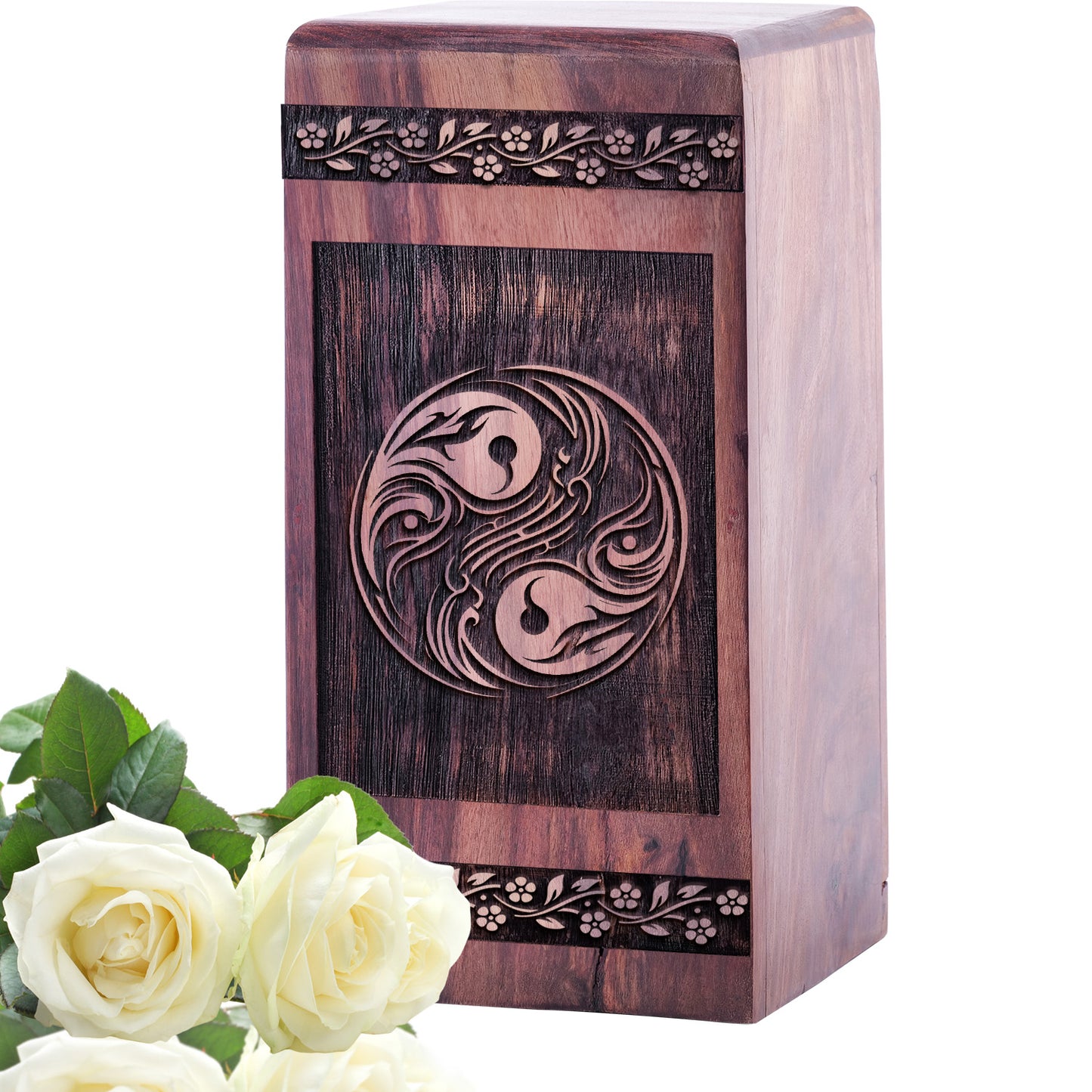 Yin and Yang Urn Size 5 Inch 5”(H) x 3”(W) x 3”(L)