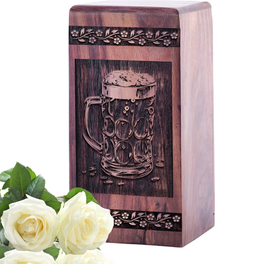 BEER Urn Size 5 Inch 5”(H) x 3”(W) x 3”(L)