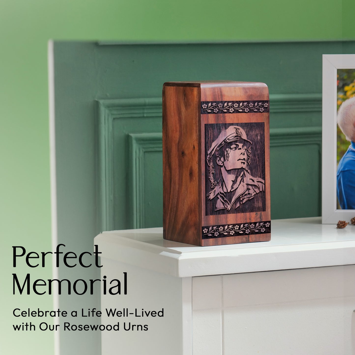 king of pop Urn Size 11.25 Inch 11.25”(H) x 6.25”(W) x 6.25”(L)