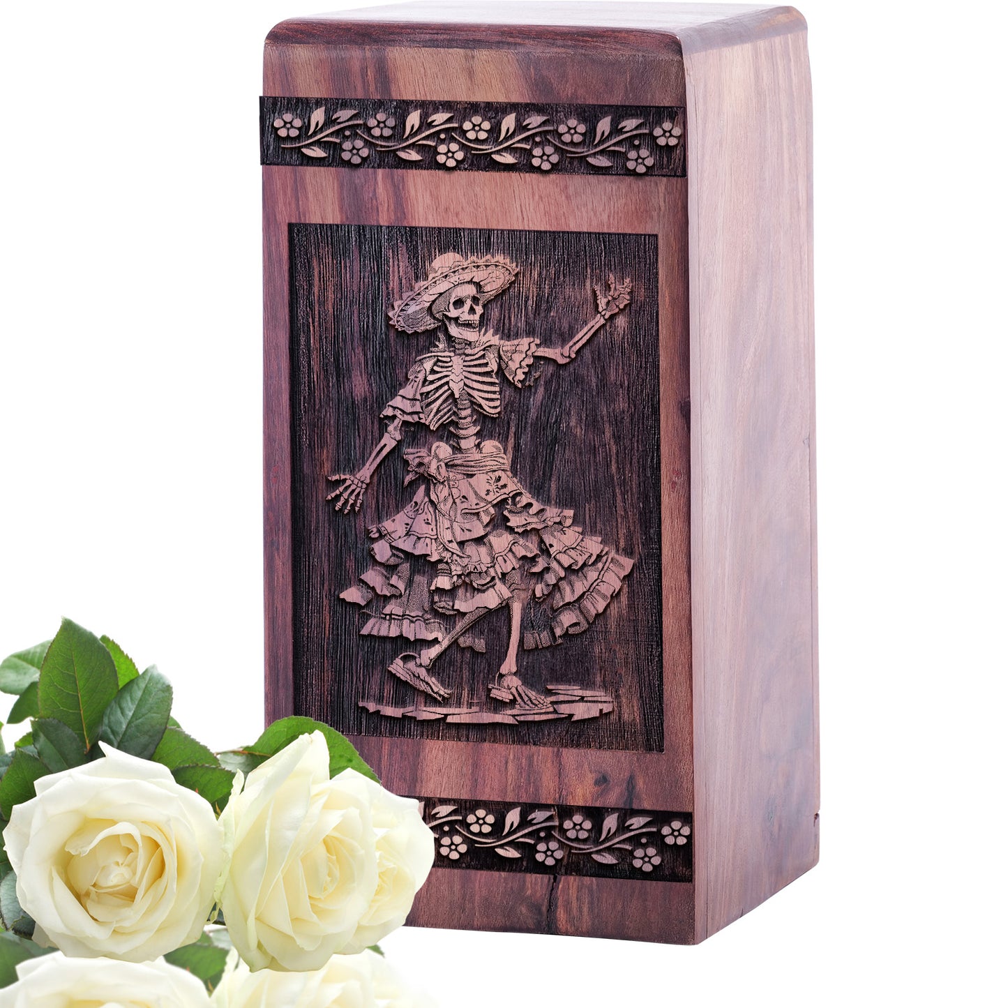 Mexican Fiestas Urn Size 5 Inch 5”(H) x 3”(W) x 3”(L)