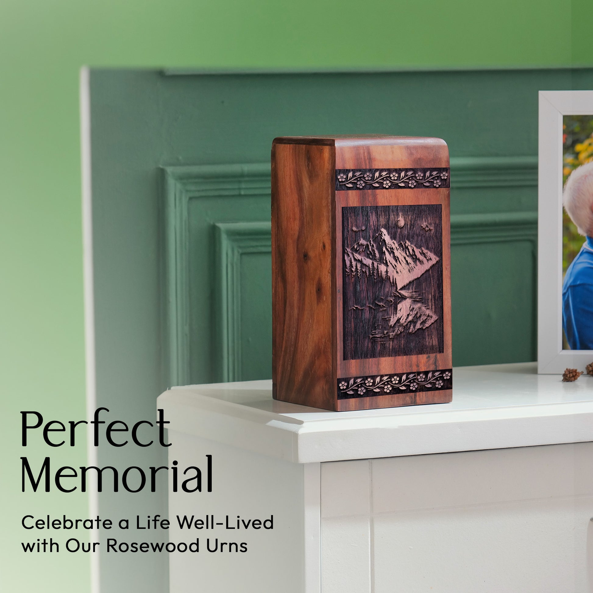 Squaw Valley Urn Size 11.25 Inch 11.25”(H) x 6.25”(W) x 6.25”(L)