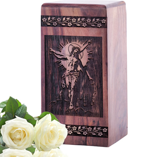 christian icons Urn Size 5 Inch 5”(H) x 3”(W) x 3”(L)