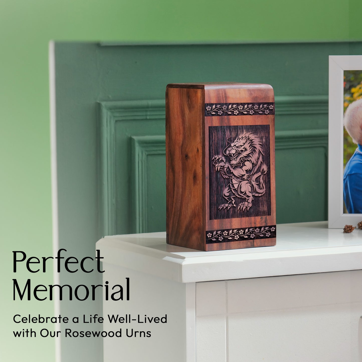 feng shui Urn Size 11.25 Inch 11.25”(H) x 6.25”(W) x 6.25”(L)