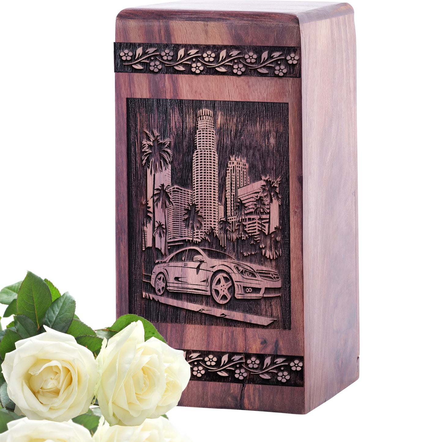 miami Urn Size 5 Inch 5”(H) x 3”(W) x 3”(L)