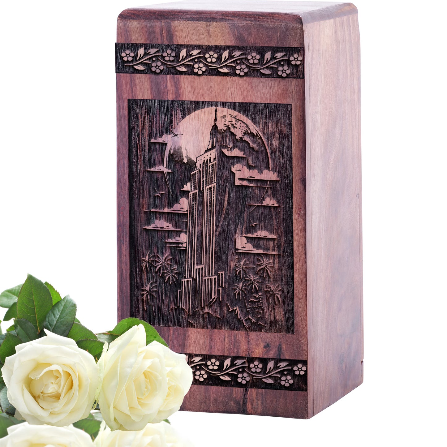 times square Urn Size 5 Inch 5”(H) x 3”(W) x 3”(L)