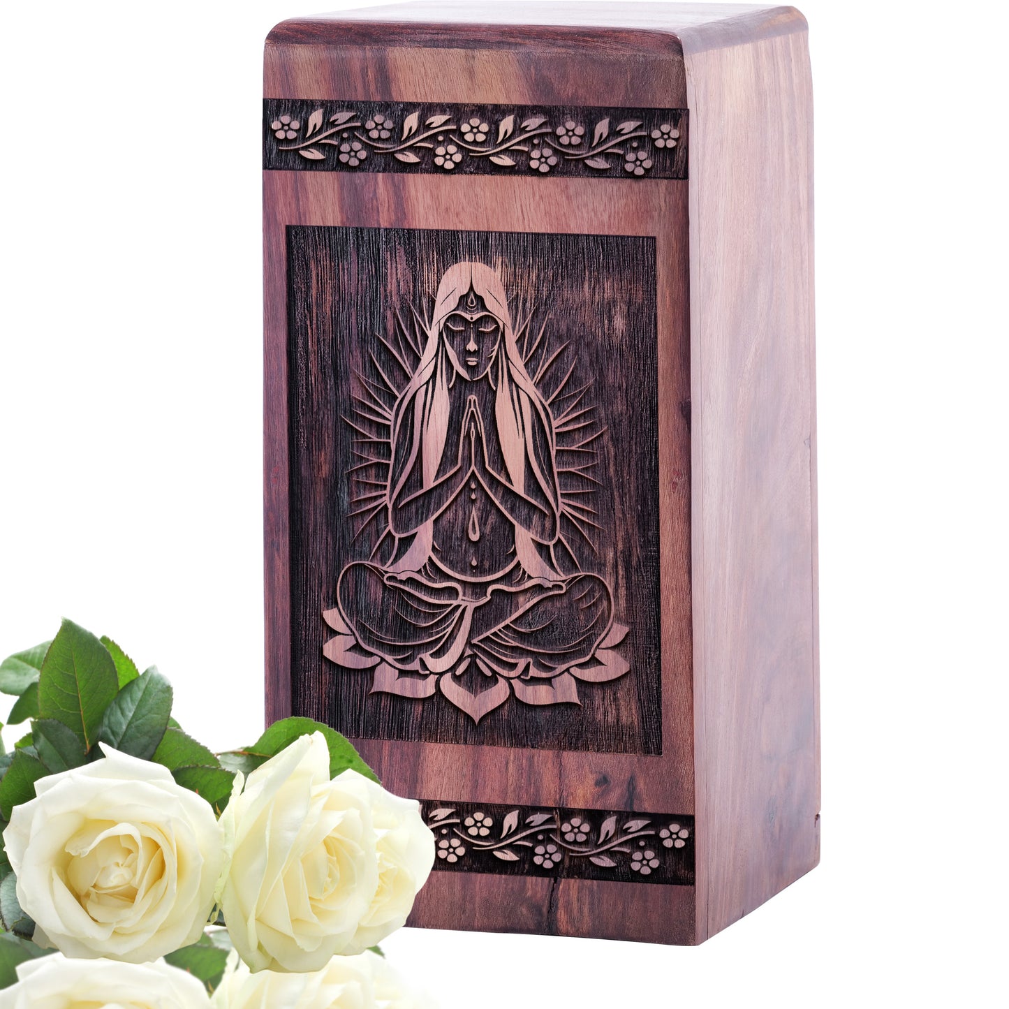 yoga Urn Size 5 Inch 5”(H) x 3”(W) x 3”(L)