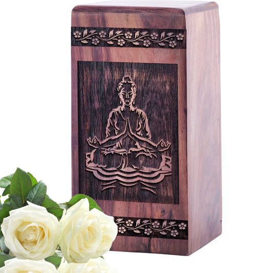 yoga Urn Size 5 Inch 5”(H) x 3”(W) x 3”(L)