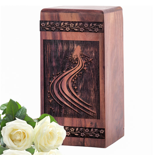 Tail and Nucleus and Geometric Urn Size 5 Inch 5”(H) x 3”(W) x 3”(L)