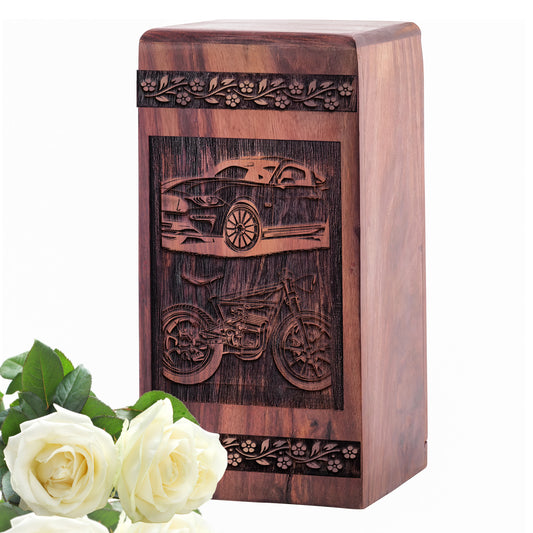 car, bullet Urn Size 5 Inch 5”(H) x 3”(W) x 3”(L)