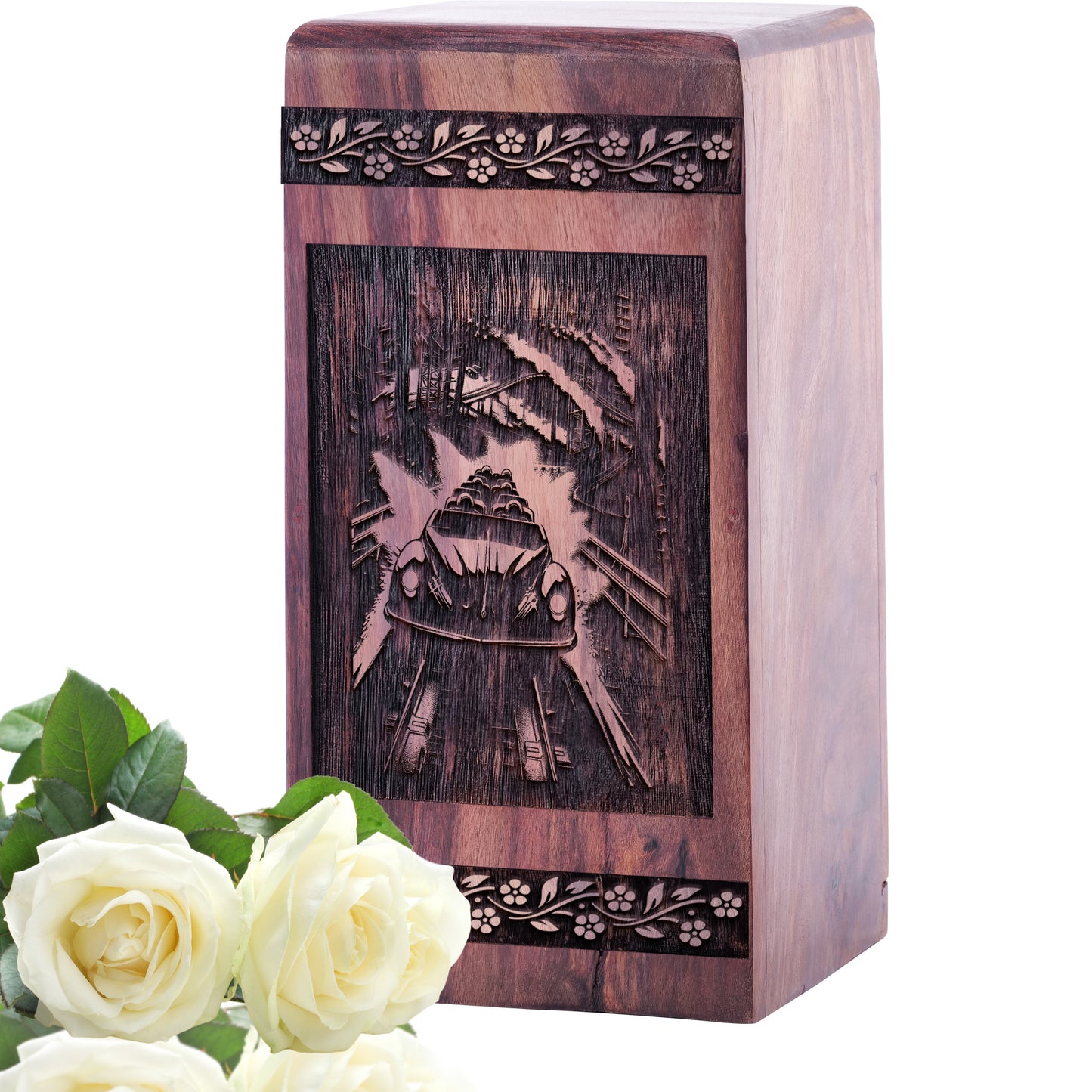 roler coaster Urn Size 5 Inch 5”(H) x 3”(W) x 3”(L)