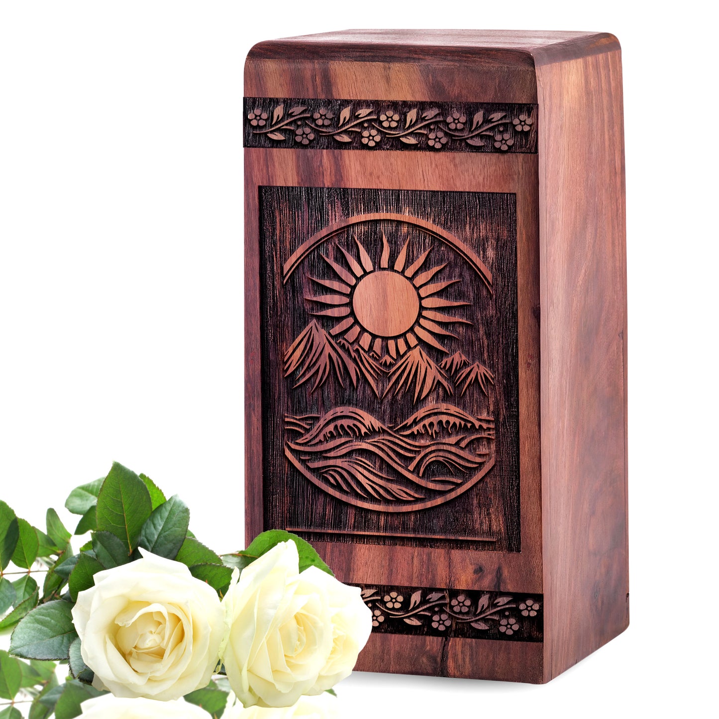 mountion Urn Size 5 Inch 5”(H) x 3”(W) x 3”(L)
