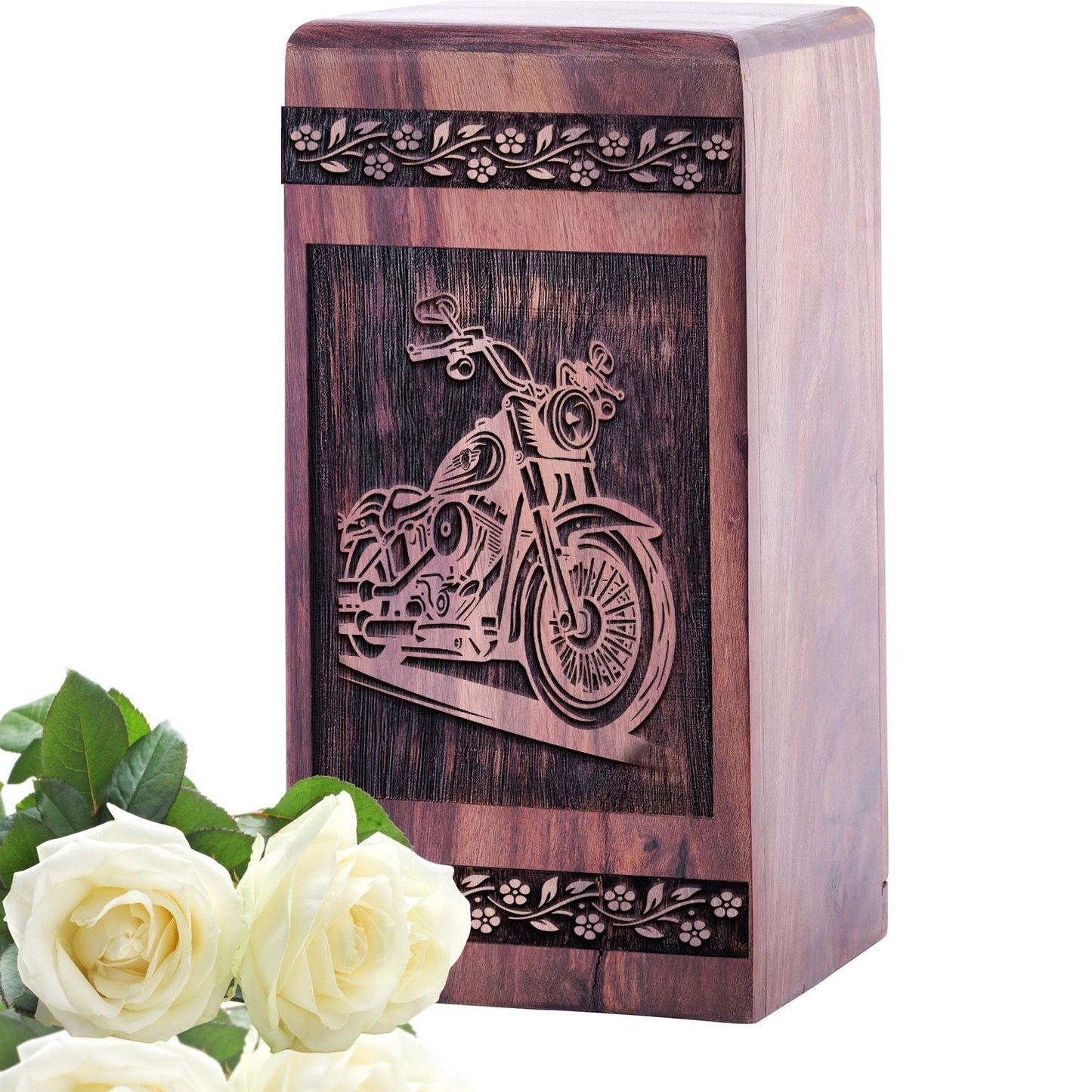 Unique Wooden Bullet Cremation Urn for Ashes - Handmade Design