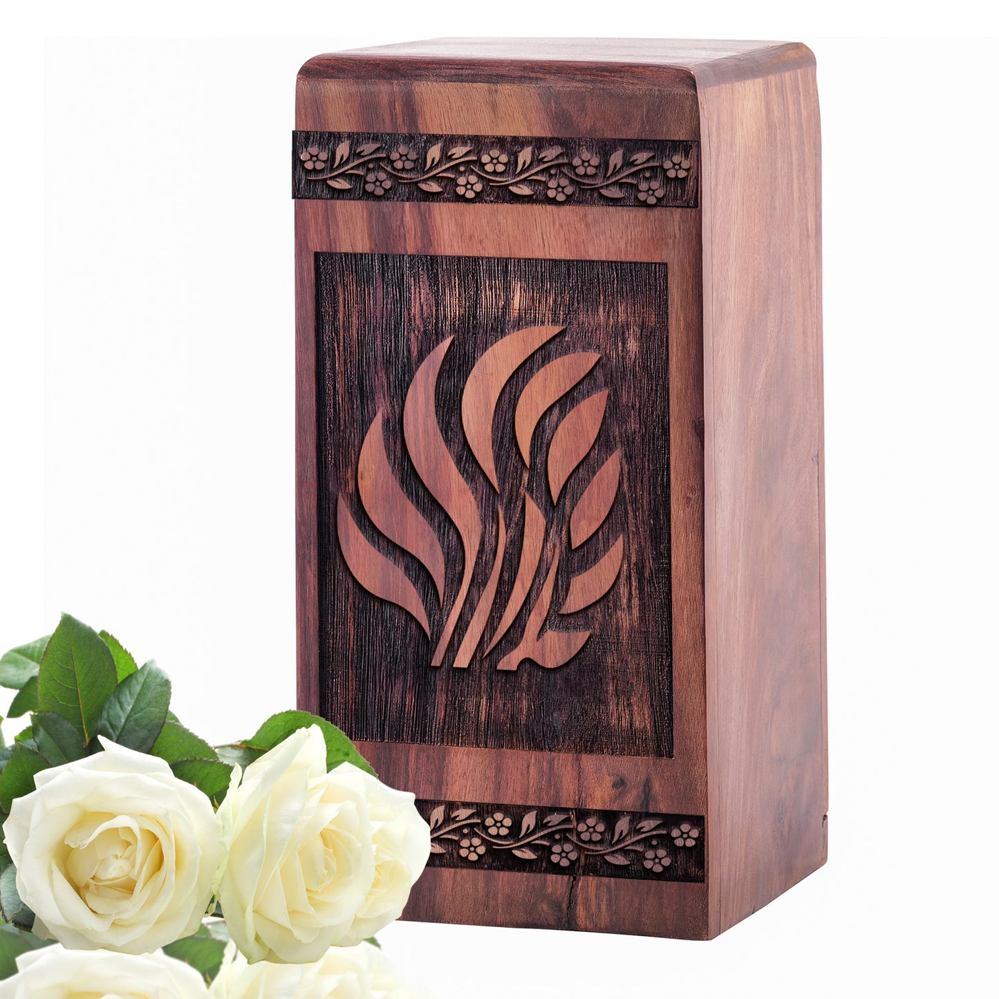 logo Urn Size 5 Inch 5”(H) x 3”(W) x 3”(L)