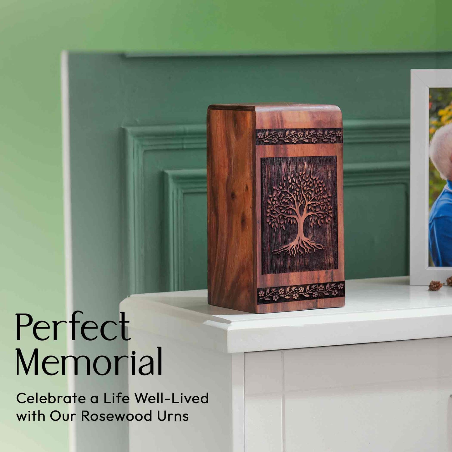 tree Urn Size 11.25 Inch 11.25”(H) x 6.25”(W) x 6.25”(L)