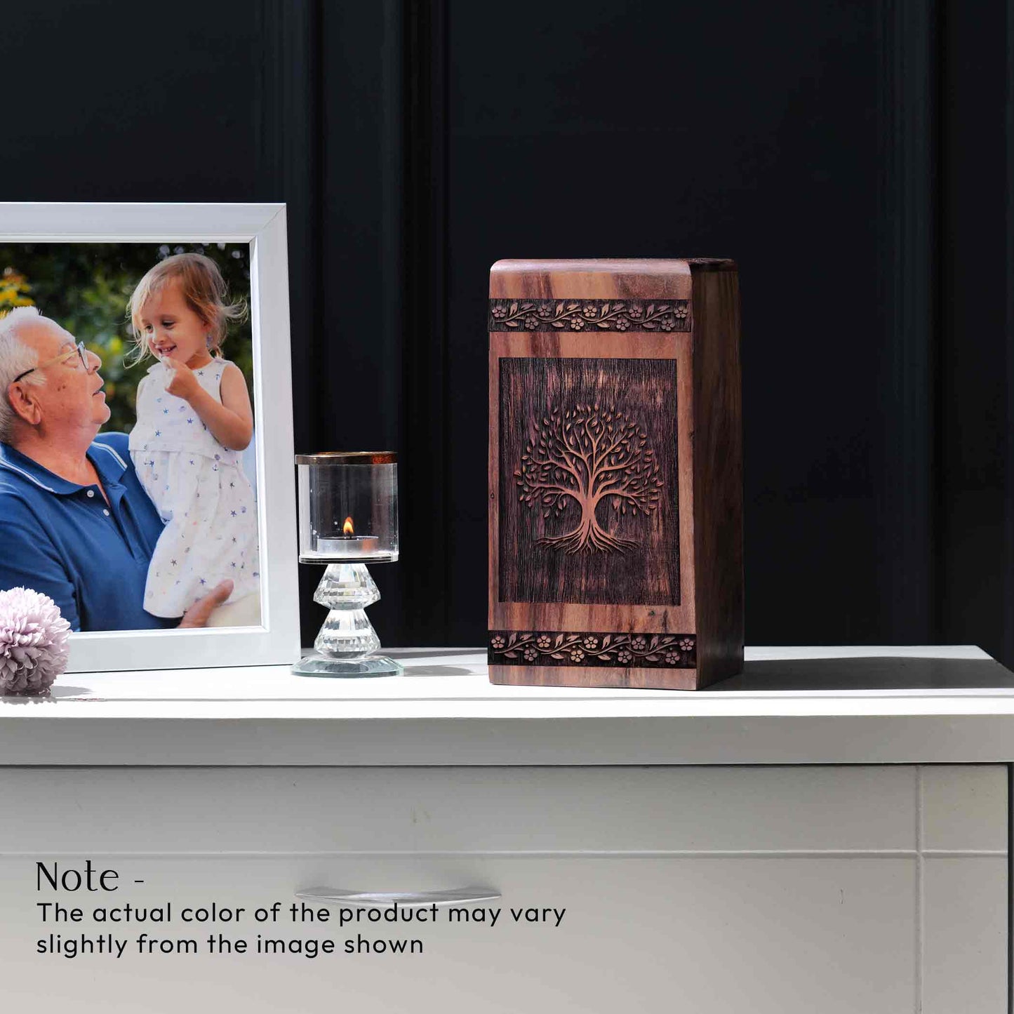 Handcrafted Wooden Tree Urn for Ashes - Loving Memorial