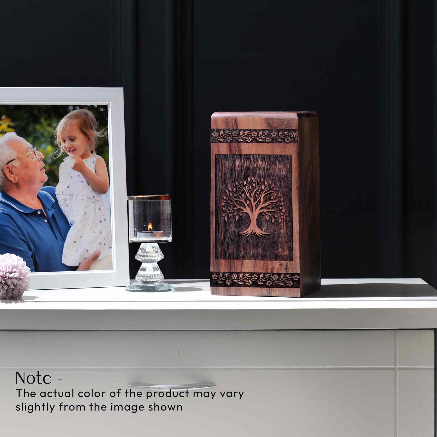 Unique Wooden Tree Cremation Urn for Ashes - Thoughtful Tribute