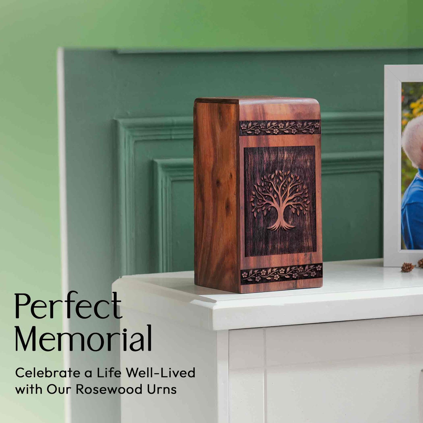 tree Urn Size 11.25 Inch 11.25”(H) x 6.25”(W) x 6.25”(L)
