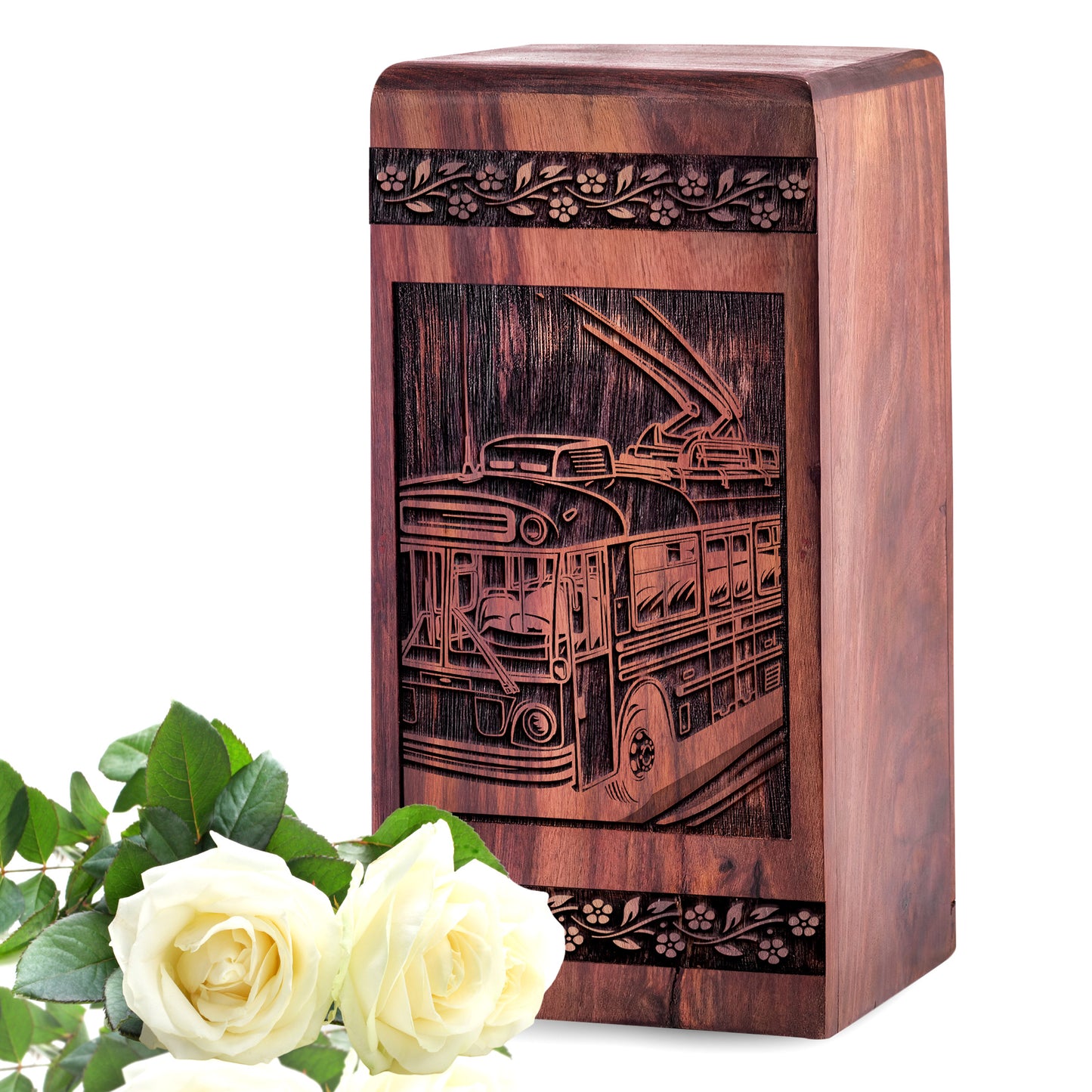 bus Urn Size 5 Inch 5”(H) x 3”(W) x 3”(L)