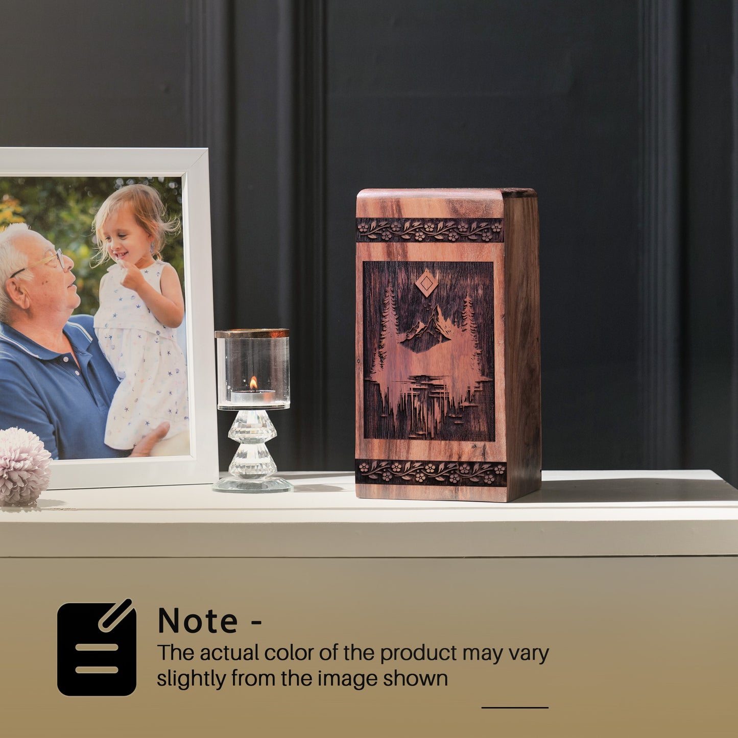 mountain Urn Size 8 Inch 8”(H) x 4.7”(W) x 4.7”(L)