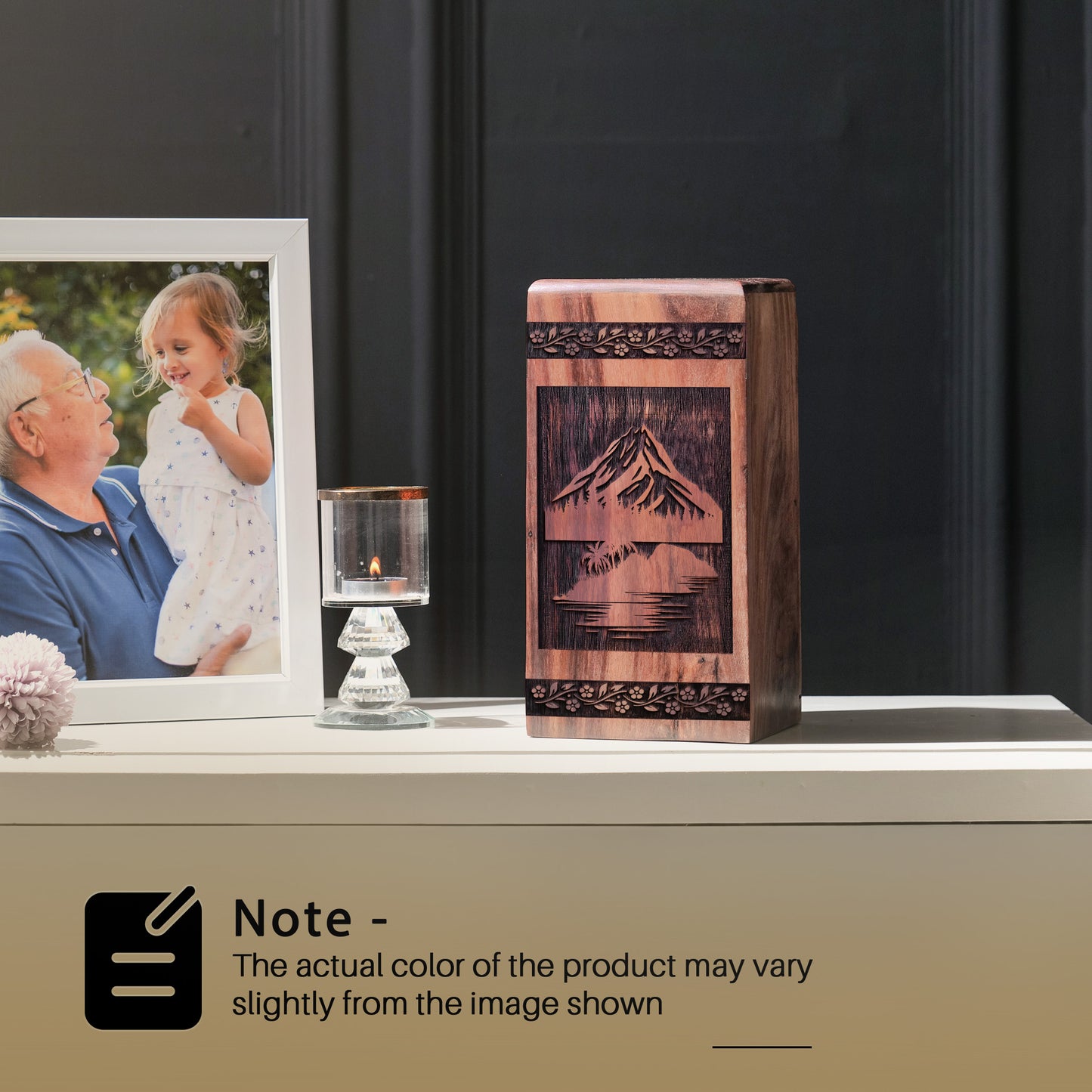 mountain Urn Size 8 Inch 8”(H) x 4.7”(W) x 4.7”(L)