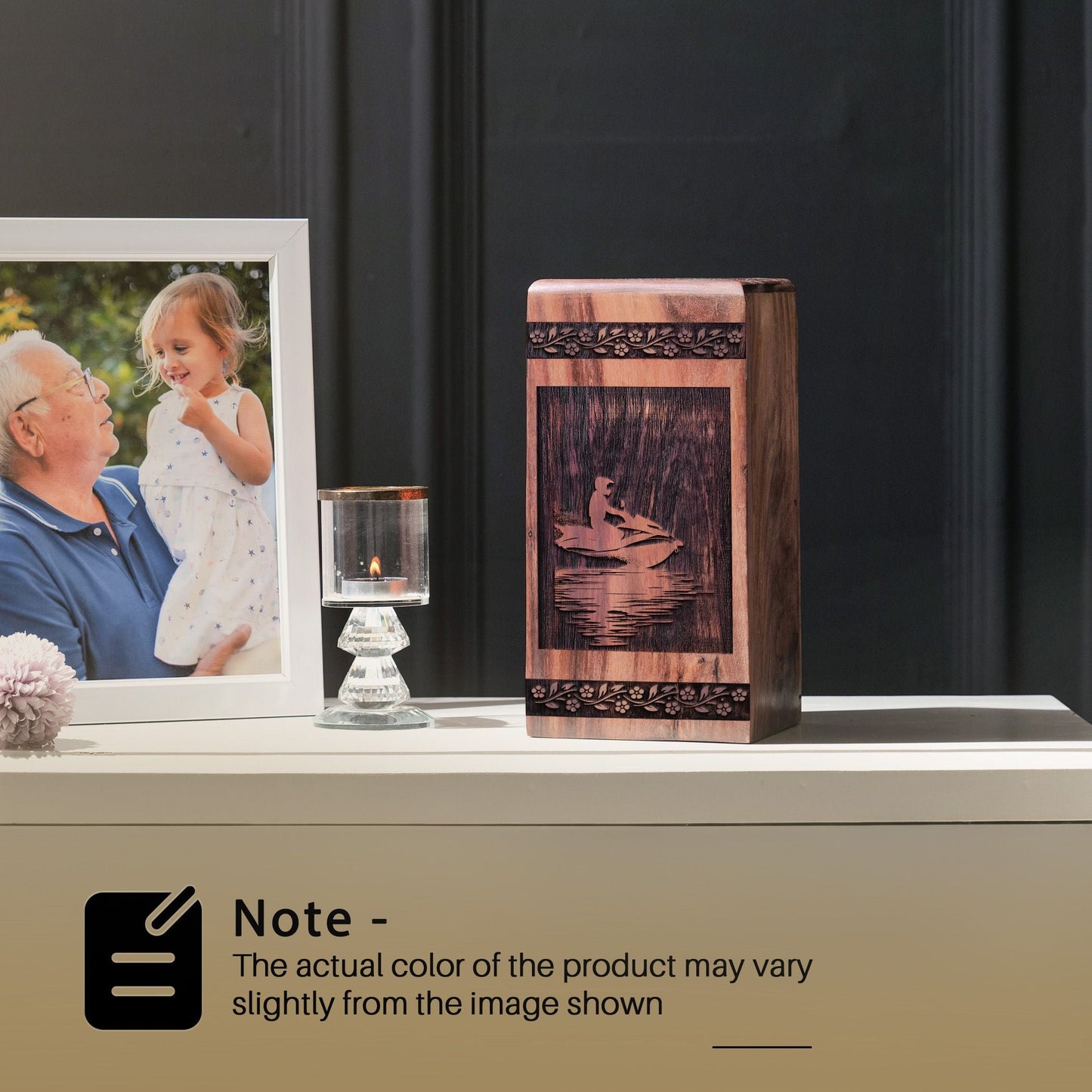 Wooden Riding Jet Urn Box for Ashes - Thoughtful Keepsake