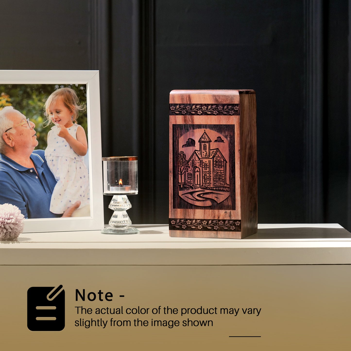 farmhouse Urn Size 11.25 Inch 11.25”(H) x 6.25”(W) x 6.25”(L)