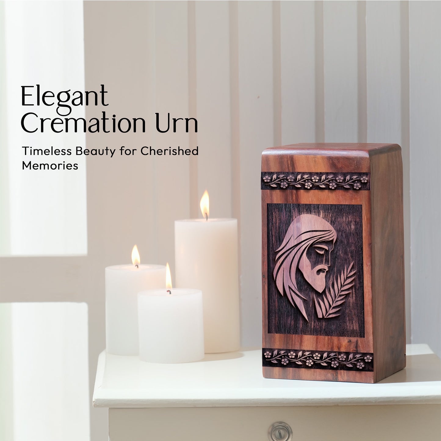 jesus Urn Size 10 Inch 10”(H) x 5.5”(W) x 5.5”(L)