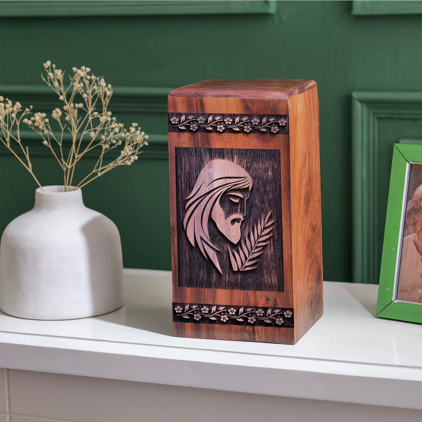 jesus Urn Size 14 Inch 14”(H) x 7.5”(W) x 7.5”(L)