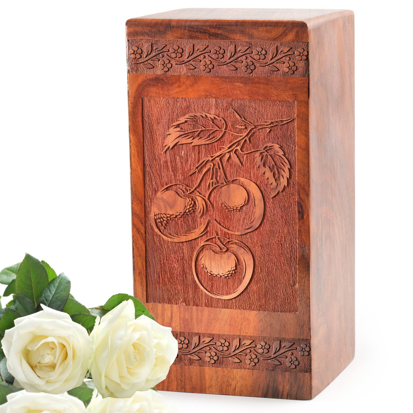 Citrus Orchard Wooden Urns Box For Ashes - Wood Cremation Urns Adult Male