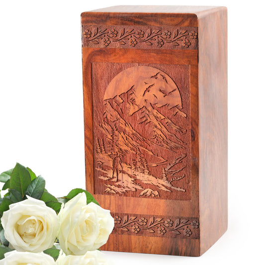 Golf Clubs Wooden Cremation Urns – Handmade Box For Ashes