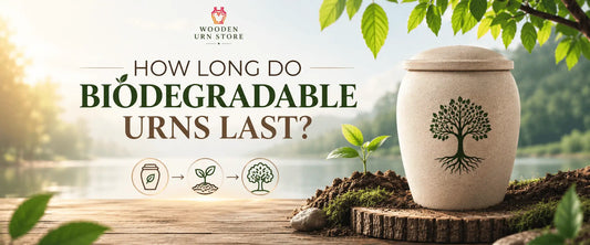 Biodegradable urns for ashes with a tree planting design, showing how an urn can return to nature
