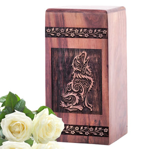 Handmade Wooden Dog Urn wood urns for ashes