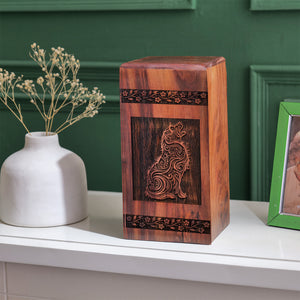 Dog Urn Size 14(H)x7.5(W)x7.5(L)