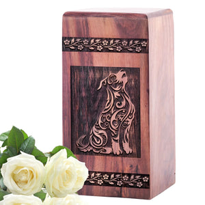 Handcrafted Wooden Urn for Dogs – Memorial Keepsake