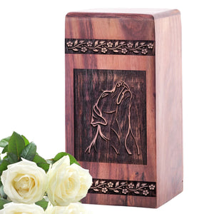 Beautiful Handmade Dog Urn Box Lasting Pet Memorial