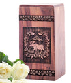 wooden urn box for Ashes Beautiful Dog Memorial Urn