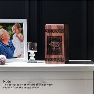 Handmade Pig Wood Urn for Human Ashes – large Memorial Urn