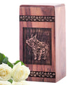 Pig Wooden Memorial Urn for Ashes – Large Wood Box