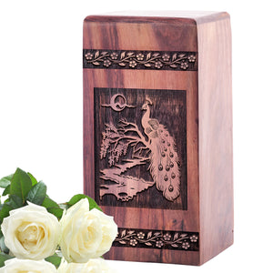 Peacock Urn Size 5(H)x3(W)x3(L)Inches