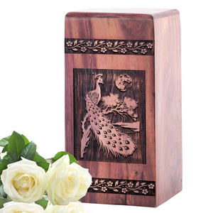 Peacock Urn Size 5(H)x3(W)x3(L)Inches
