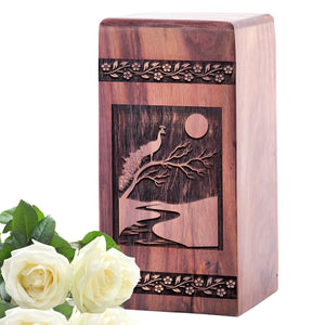 Peacock Urn Size 5(H)x3(W)x3(L)Inches