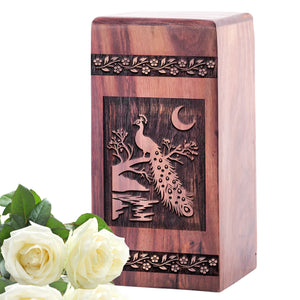Peacock Urn Size 5(H)x3(W)x3(L)Inches