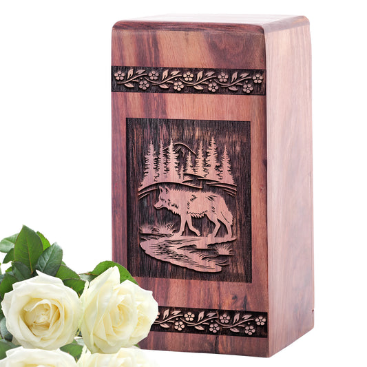 Fox Urn Size 5 Inch 5”(H) x 3”(W) x 3”(L)