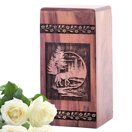 Fox Urn Size 5 Inch 5”(H) x 3”(W) x 3”(L)